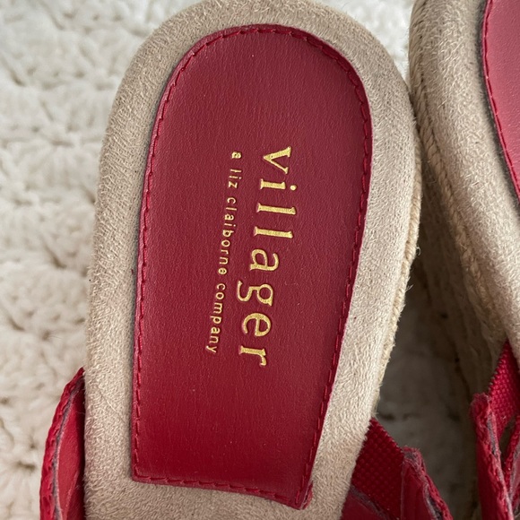Red Villager espadrilles size 8 - Picture 3 of 4